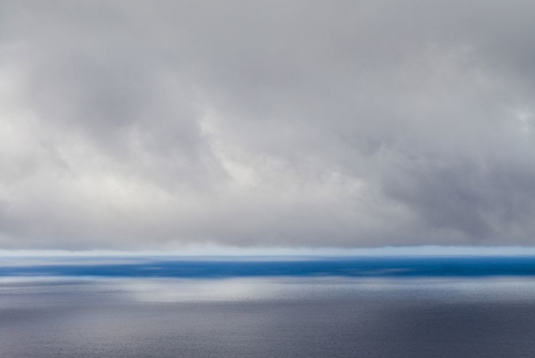 Picture of CANARY ISLANDS-LA PALMA ISLAND-LAS INDIAS-STORM FRONT OVER ATLANTIC OCEAN