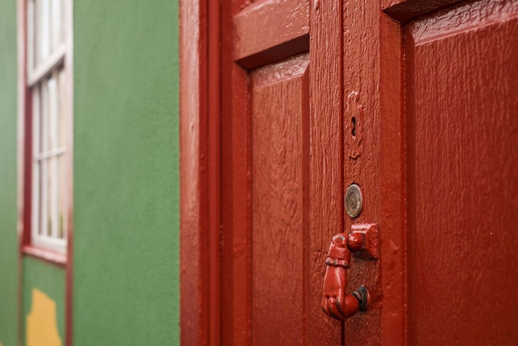 Picture of CANARY ISLANDS-LA PALMA ISLAND-SAN ANDRES-ORNATE DOOR KNOCKER