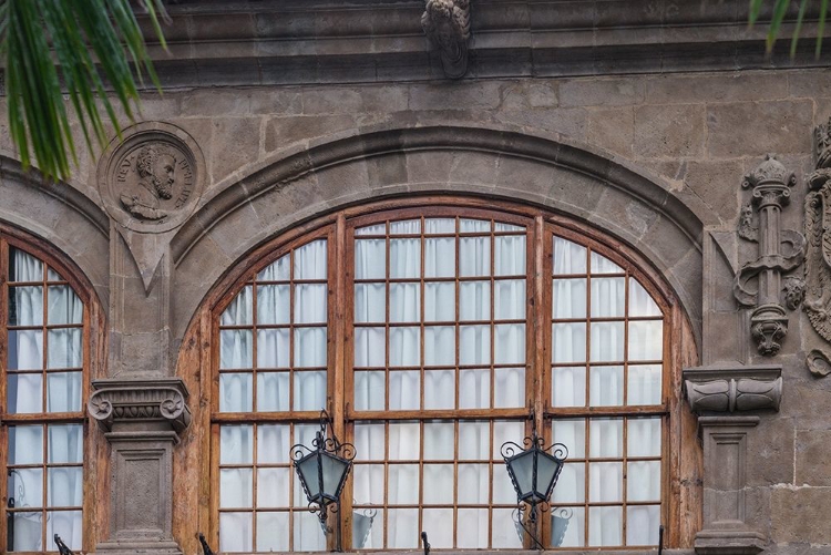 Picture of CANARY ISLANDS-LA PALMA ISLAND-SANTA CRUZ DE LA PALMA-BUILDING DETAIL CALLE ODALY STREET