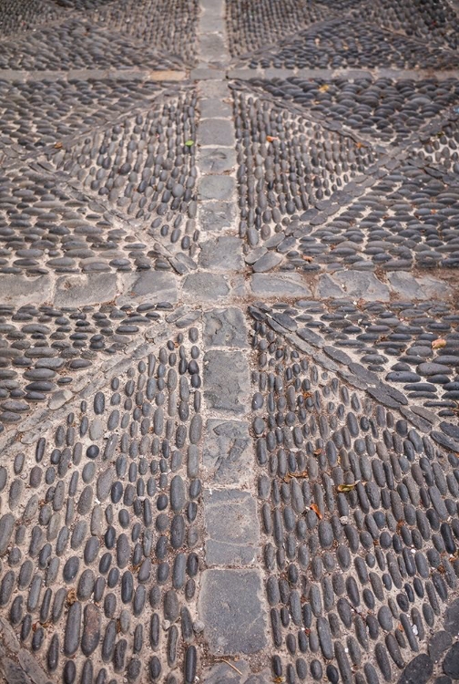 Picture of CANARY ISLANDS-LA PALMA ISLAND-SANTA CRUZ DE LA PALMA-STREET STONEWORK DETAIL