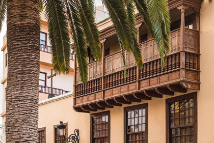 Picture of CANARY ISLANDS-LA PALMA ISLAND-SANTA CRUZ DE LA PALMA-TRADITIONAL CANARIAN HOUSE BALCONIES