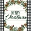 Picture of MERRY CHRISTMAS PLAID WREATH