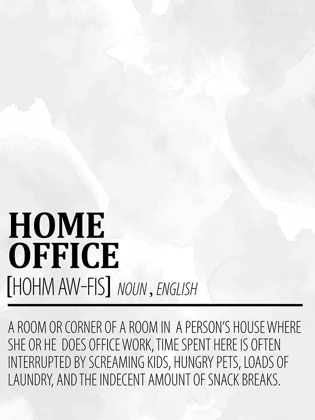 Picture of HOME OFFICE 1 WATERCOLOR BW