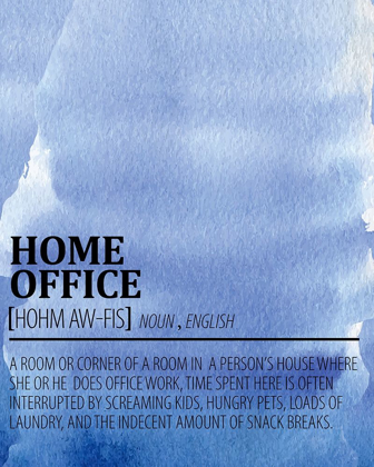 Picture of HOME OFFICE WATERCOLOR BLUE