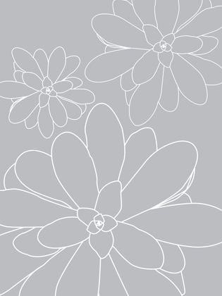 Picture of BLACK WHITE SUCCULENTS SET OF 2