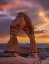 Picture of DELICATE ARCH AT SUNSET-ARCHES NATIONAL PARK-UTAH-USA