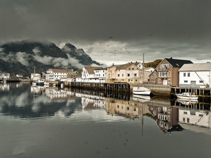 Picture of VILLAGE IN LOFOTEN-NORWAY