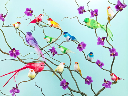 Picture of FAKE BIRDS ON BRANCHES