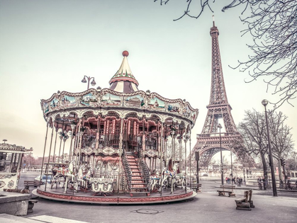 Picture of CAROUSEL AND THE EIFFEL TOWER