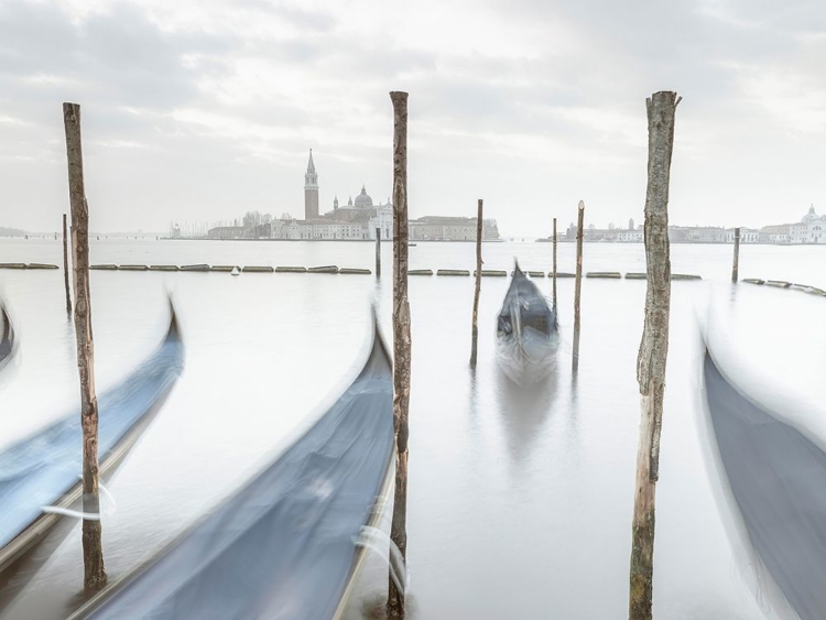 Picture of GONDOLAS IN LAGOON-VENICE