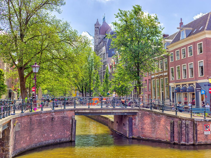 Picture of CANAL THROUGH AMSTERDAM CITY