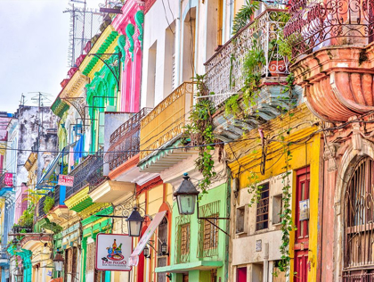 Picture of COLORFUL HOUSES IN HAVANA