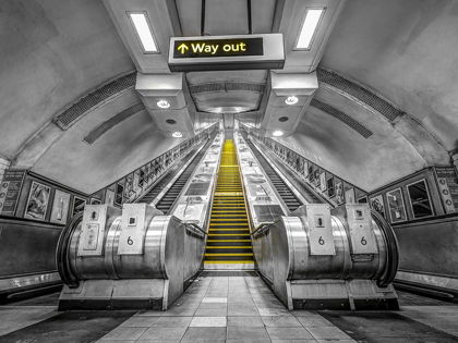 Picture of ESCALATORS AT SUBWAY STATION