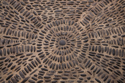 Picture of CANARY ISLANDS-TENERIFE ISLAND-GARACHICO-IGLESIA DE SANTA ANA CHURCH-FLOOR PATTERN