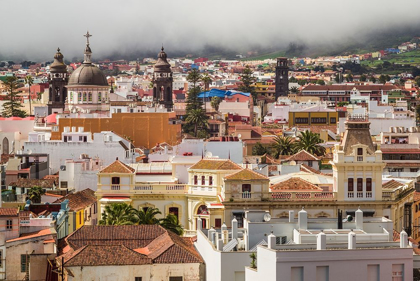 Picture of CANARY ISLANDS-TENERIFE ISLAND-SAN CRISTOBAL DE LA LAGUNA-ELEVATED VIEW OF THE HISTORICAL CENTER