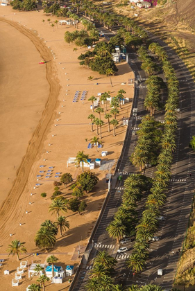 Picture of CANARY ISLANDS-TENERIFE ISLAND-SAN ANDRES-ELEVATED VIEW OF SAN ANDRES BEACH