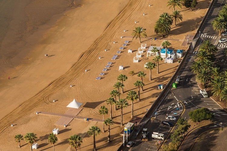 Picture of CANARY ISLANDS-TENERIFE ISLAND-SAN ANDRES-ELEVATED VIEW OF SAN ANDRES BEACH