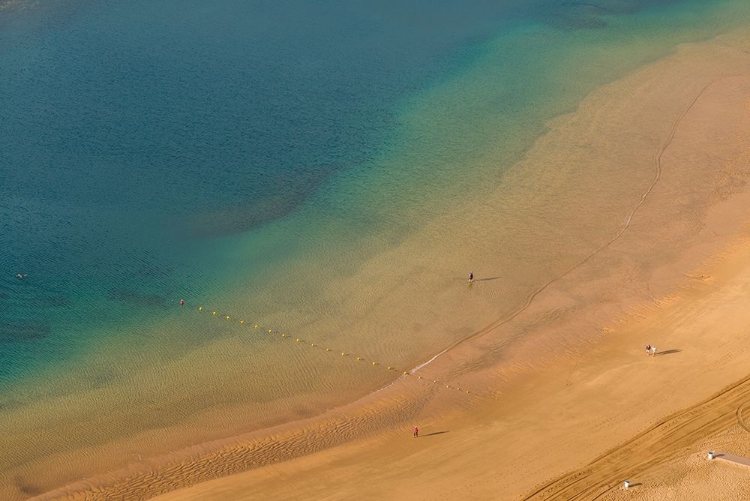 Picture of CANARY ISLANDS-TENERIFE ISLAND-SAN ANDRES-ELEVATED VIEW OF SAN ANDRES BEACH