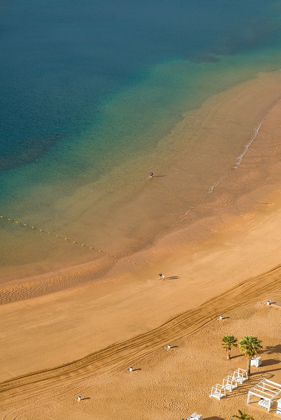 Picture of CANARY ISLANDS-TENERIFE ISLAND-SAN ANDRES-ELEVATED VIEW OF SAN ANDRES BEACH