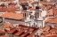 Picture of CROATIA DALMATIA DUBROVNIK CHURCH AMONG RED TERRA COTTA TILE ROOFS IN THE OLD TOWN OF DUBROVNIK