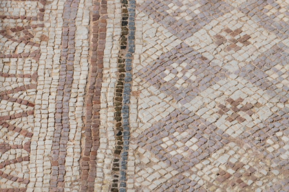 Picture of CYPRUS-ARCHAEOLOGICAL SITE OF KOURION DETAIL OF ANCIENT MOSAIC FLOOR