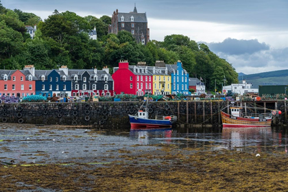 Picture of THE COLORFUL WATERFRONT SHOPS OF TOBERMORY-ISLE OF MULL-SCOTLAND