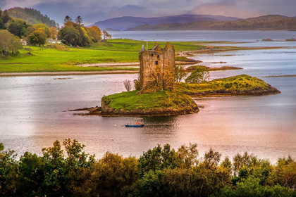 Picture of CASTLE STALKER BUILT ON A SMALL ISLAND NEAR PORT APPIN 14TH CENTURY-SCOTLAND