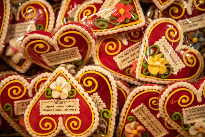 Picture of SLOVENIA-RADOVLJICA HEART-SHAPED MARZIPAN SWEETS FOR SALE