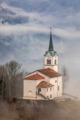 Picture of SLOVENIA-CHURCH ON THE HILLSIDE IN KOBARID