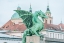 Picture of SLOVENIA-LJUBLJANA-DRAGON BRIDGE AT DAWN