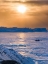 Picture of FISHING BOATS WINTER AT THE ILULISSAT FJORD-LOCATED IN THE DISKO BAY