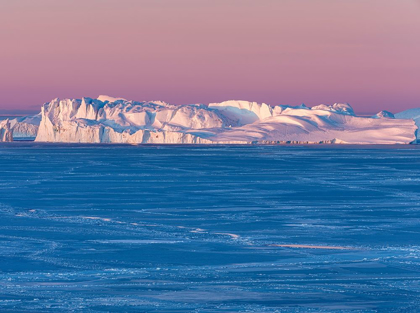 Picture of SUNRISE DURING WINTER AT THE ILULISSAT FJORD-LOCATED IN THE DISKO BAY IN WEST GREENLAND