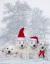 Picture of GREAT PYRENEES PUPPIES WITH CHRISTMAS DECORATIONS