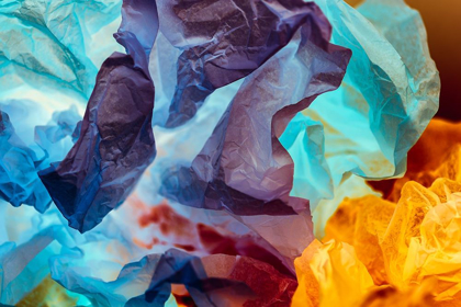 Picture of COLORFUL TISSUE PAPER AND LIGHT