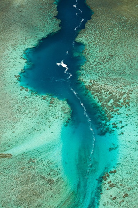 Picture of CHANNEL IN THE REEF-AVAAVAROA TAPERE-BY TUROA BEACH-RAROTONGA-COOK ISLANDS-SOUTH PACIFIC