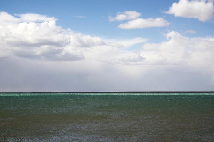 Picture of ARGENTINA-SANTA CRUZ PUERTO SANTA CRUZ-RIVER SANTA CRUZ UNDER STORMY CLOUDS