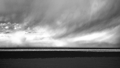 Picture of ARGENTINA-SANTA CRUZ PUERTO SANTA CRUZ-RIVER SANTA CRUZ UNDER STORMY CLOUDS