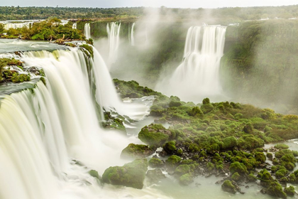 Picture of BRAZIL-IGUAZU FALLS LANDSCAPE OF WATERFALLS 