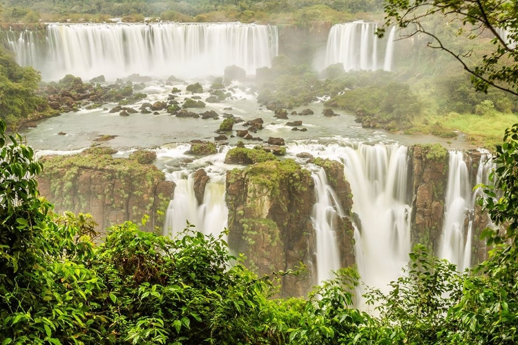 Picture of BRAZIL-IGUAZU FALLS LANDSCAPE OF WATERFALLS 