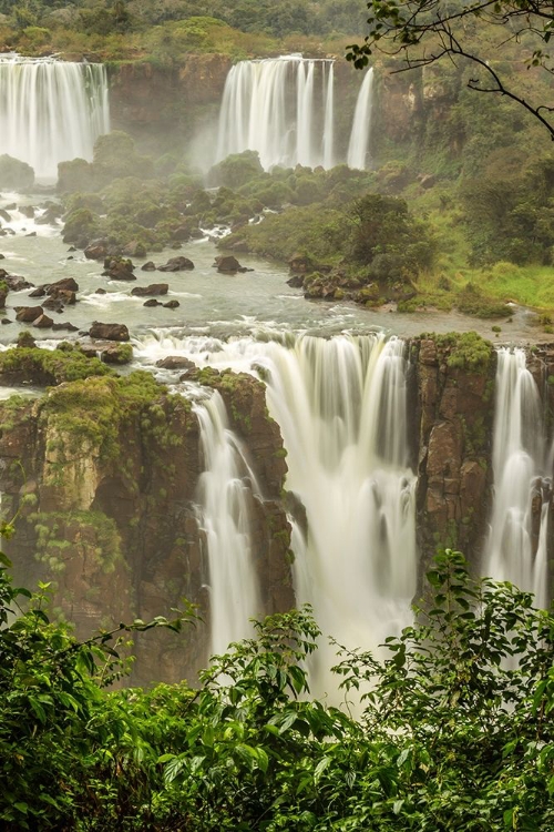 Picture of BRAZIL-IGUAZU FALLS LANDSCAPE OF WATERFALLS 