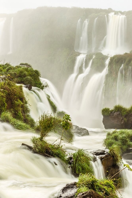 Picture of BRAZIL-IGUAZU FALLS LANDSCAPE OF WATERFALLS 