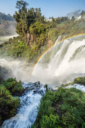 Picture of BRAZIL-IGUAZU FALLS LANDSCAPE OF WATERFALLS 