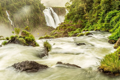 Picture of BRAZIL-IGUAZU FALLS LANDSCAPE OF WATERFALLS 