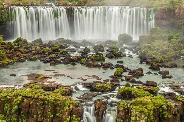 Picture of BRAZIL-IGUAZU FALLS LANDSCAPE OF WATERFALLS 