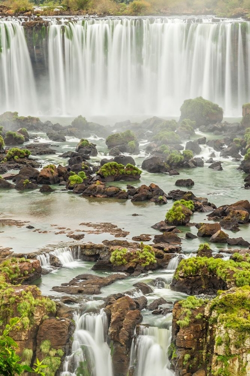 Picture of BRAZIL-IGUAZU FALLS LANDSCAPE OF WATERFALLS 