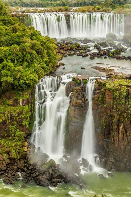 Picture of BRAZIL-IGUAZU FALLS LANDSCAPE OF WATERFALLS 