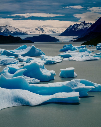 Picture of ICEBERGS AND GLACIER-LAGO GRAY-TORRES DEL PAINE NATIONAL PARK-PATAGONIA-CHILE
