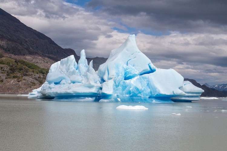 Picture of LOCATED WITHIN PARC NACIONAL TORRES DEL PAINE-THIS LAKE IS HOME TO NUMEROUS ICEBERGS AND GLACIERS