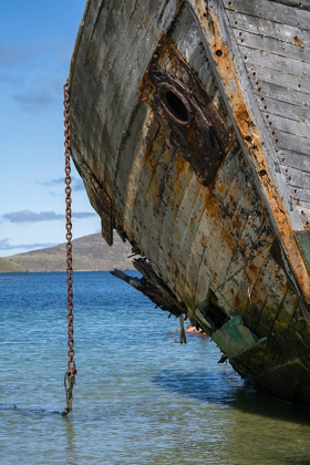 Picture of FALKLAND ISLANDS-NEW ISLAND GROUNDED AND ABANDONED SHIP ON SHORE 