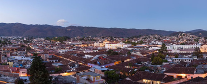 Picture of MEXICO-SAN CRISTOBAL DE LAS CASAS DUSK FALLS OVER THE CITY IN THIS PANORAMA